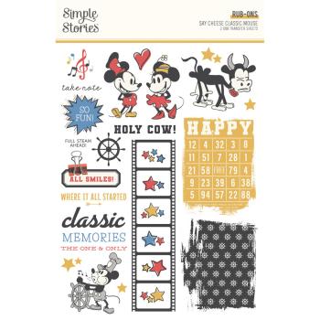 Simple Stories - Transfer Sticker "Say Cheese Classic Mouse" Rub Ons