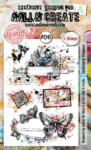 AALL and Create - Stempelset A6 "Epistolary Elegance" Clear Stamps