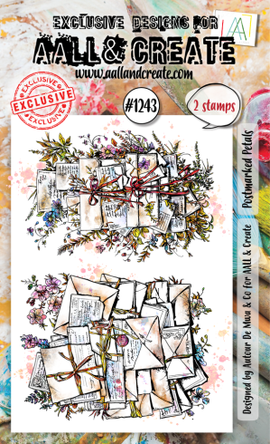 AALL and Create - Stempelset A6 "Postmarked Petals" Clear Stamps