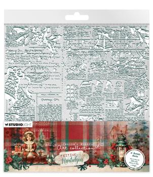 Studio Light - Designpapier "Festive Nostalgia" Paper Pack 8x8 Inch - 16 Bogen