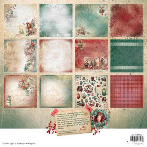 Studio Light - Designpapier "Festive Nostalgia" Paper Pack 12x12 Inch - 12 Bogen