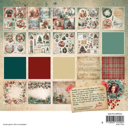 Studio Light - Designpapier "Festive Nostalgia" Paper Pack 8x8 Inch - 16 Bogen