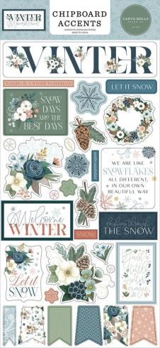 Carta Bella - Chipboard Sticker 6x13 Inch "Winter Wonderland "