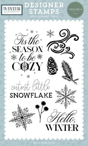 Carta Bella - Stempelset "Cutest Little Snowflake" Clear Stamps