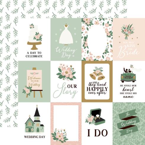 Echo Park - Designpapier "Marry Me" Collection Kit 12x12 Inch - 12 Bogen