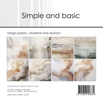 Simple and Basic - Designpapier "Moderne and Abstract" Paper Pack 6x6 Inch - 24 Bogen 