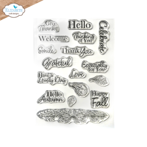 Elizabeth Craft Designs - Stempelset "Autumn Greetings" Clear Stamps