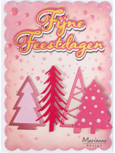 Marianne Design - Präge- und Stanzschablone "Trendy Trees" Creatables Dies