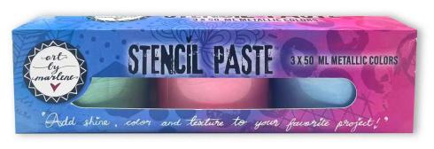 Art By Marlene - Stencil Paste "Pastell" 3x50ml