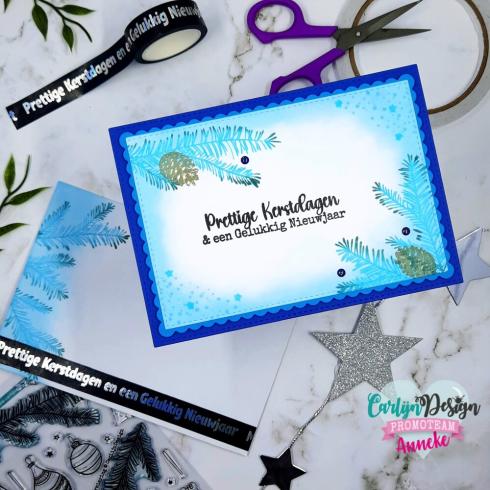 Carlijn Design - Stempelset "Kerstversiering" Clear Stamp 