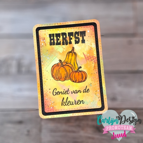 Carlijn Design - Stempelset "Herfstgroetjes" Clear Stamp 