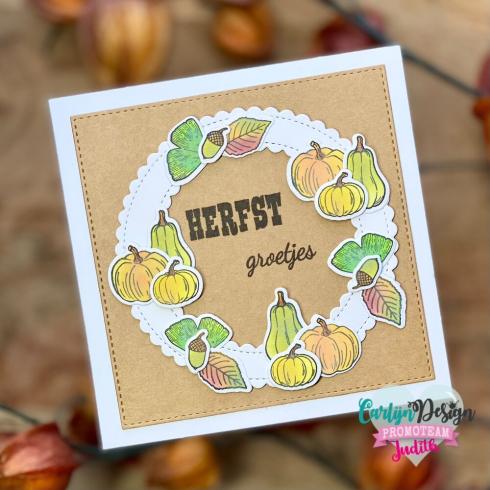 Carlijn Design - Stempelset "Herfstgroetjes" Clear Stamp 