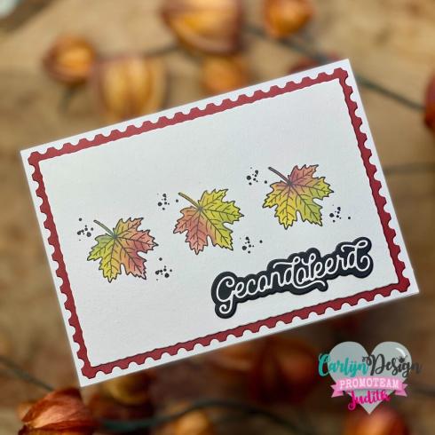 Carlijn Design - Stempelset "Herfstgroetjes" Clear Stamp 