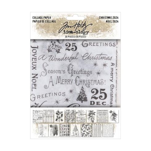 Tim Holtz - Idea Ology - Transparentpapier "Collage Paper" Paper Pack 6x9 Inch - 30 Bogen 