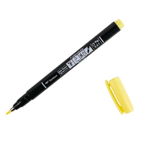 Tombow "Pale yellow" Brush Pen Fudenosuke - weiche Spitze