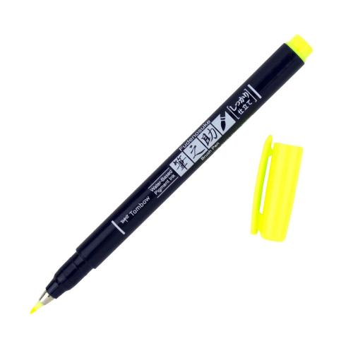 Tombow - Brush Pen Fudenosuke - harte Spitze "Neon Yellow"