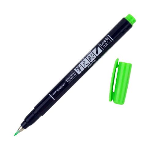 Tombow "Neon Green" Brush Pen Fudenosuke - harte Spitze