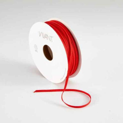 Vivant - Texture Narrow Ribbon Band "Red" 10m