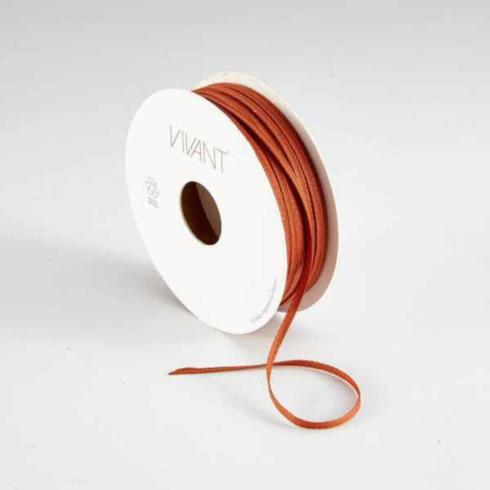 Vivant - Texture Narrow Ribbon Band "Brique" 10m