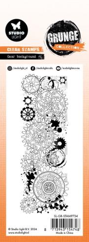 Studio Light - Stempel "Gear Background" Clear Stamps Grunge Collection