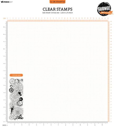 Studio Light - Stempel "Gear Background" Clear Stamps Grunge Collection