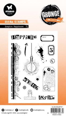 Studio Light - Stempelset "Inspire Happiness" Clear Stamps Grunge Collection