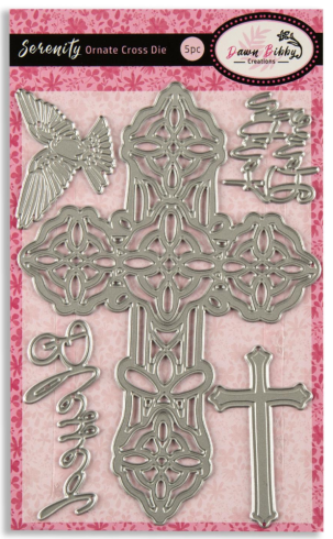 Dawn Bibby - Stanzschablone "Serenity Ornate Cross" Dies