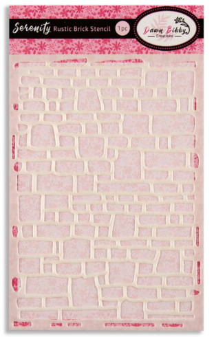 Dawn Bibby - Schablone "Rustic Brick" Stencil