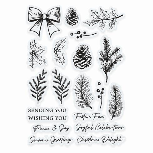 Tonic Studios - Stempelset "Timeless Tidings" Clear Stamps