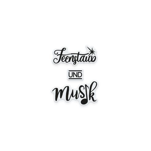 Tonic Studios - Stempelset "Feenstaub Und Musik" Clear Stamps