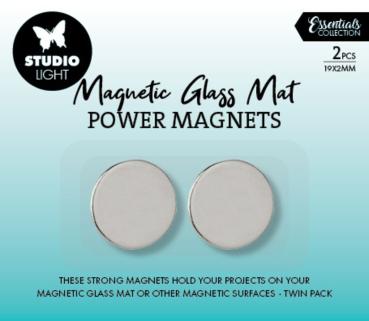 Studio Light - Magnete für Glasplatte "Power Magnets" 2 Stk.