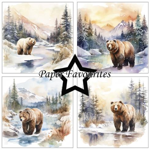 Paper Favourites - Designpapier "Winter Scene" Paper Pack 6x6 Inch - 24 Bogen