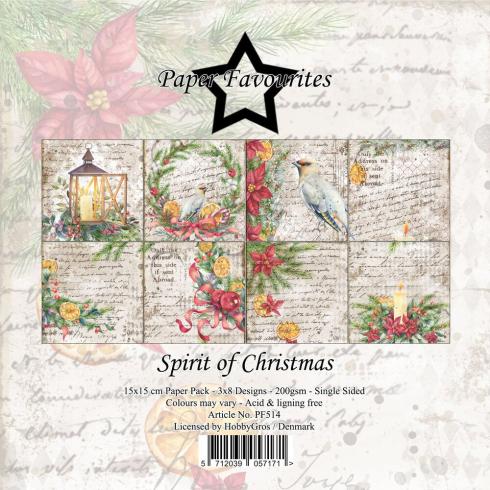 Paper Favourites - Designpapier "Spirit of Christmas" Paper Pack 6x6 Inch - 24 Bogen