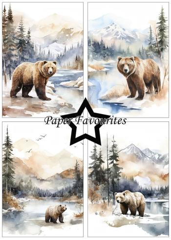 Paper Favourites - Designpapier "Winter Scene" Paper Pack A5 - 24 Bogen