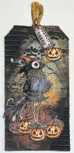 IndigoBlu - Gummistempel Set "Raven Mad" A6 Rubber Stamp