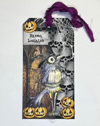 IndigoBlu - Gummistempel Set "Raven Mad" A6 Rubber Stamp