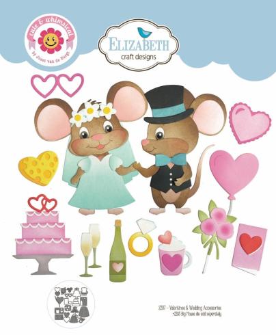 Elizabeth Craft Designs - Stanzschalone "Valentines and Wedding Accessories" Dies