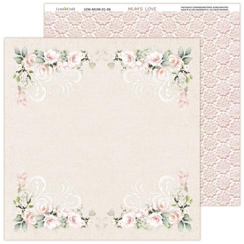 LemonCraft - Designpapier "Mums' Love" Paper Pad 12x12 Inch - 6 Bogen