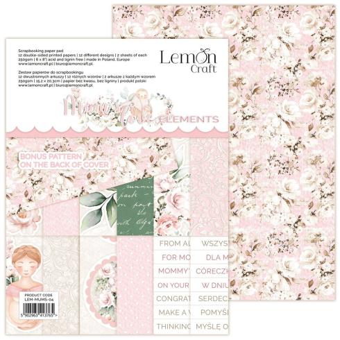 LemonCraft - Designpapier "Mums' Love" Elements Paper Pad 6x8 Inch - 12 Bogen