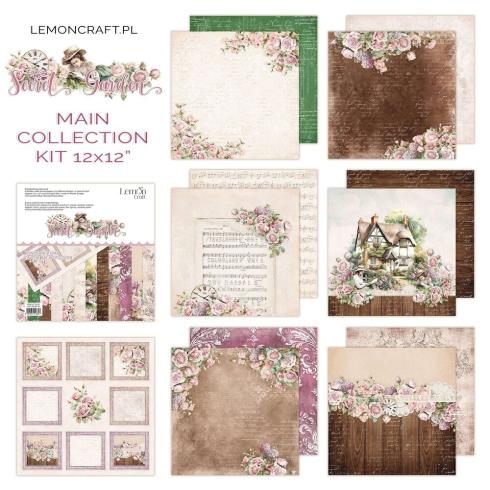 LemonCraft - Designpapier "Secret Garden" Paper Pad 12x12 Inch - 6 Bogen