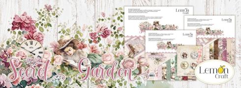 LemonCraft - Designpapier "Secret Garden" Paper Pad 8x8 Inch - 12 Bogen