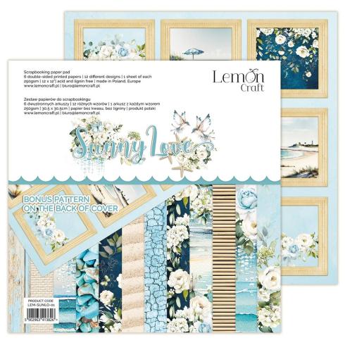 LemonCraft - Designpapier "Sunny Love" Paper Pad 12x12 Inch - 6 Bogen