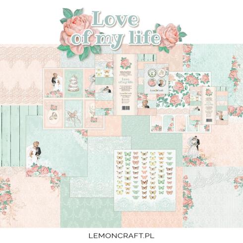 LemonCraft - Designpapier "Love Of My Life" Paper Pad 12x12 Inch - 6 Bogen