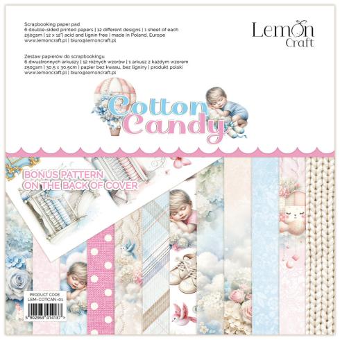 LemonCraft - Designpapier "Cotton Candy" Paper Pad 12x12 Inch - 6 Bogen