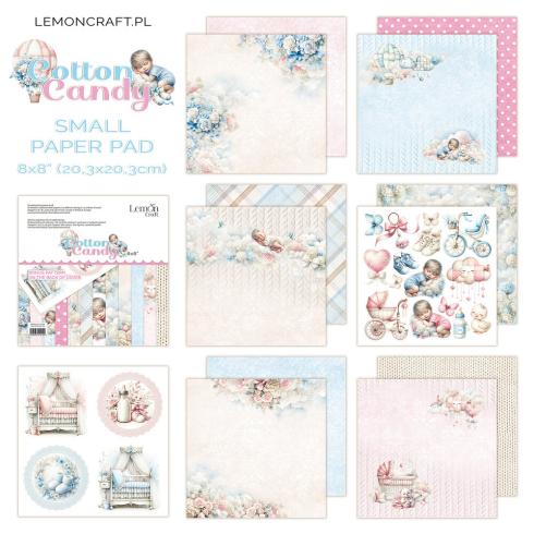 LemonCraft - Designpapier "Cotton Candy" Paper Pad 8x8 Inch - 12 Bogen