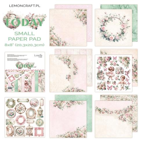 LemonCraft - Designpapier "Today" Paper Pad 8x8 Inch - 12 Bogen