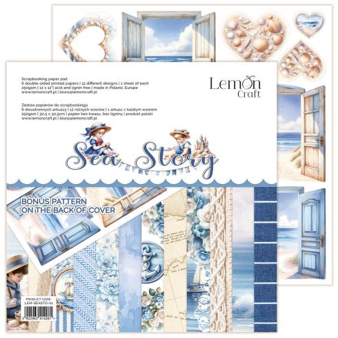 LemonCraft - Designpapier "Sea Story" Paper Pad 12x12 Inch - 6 Bogen