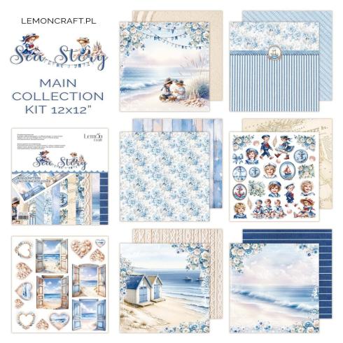 LemonCraft - Designpapier "Sea Story" Paper Pad 12x12 Inch - 6 Bogen