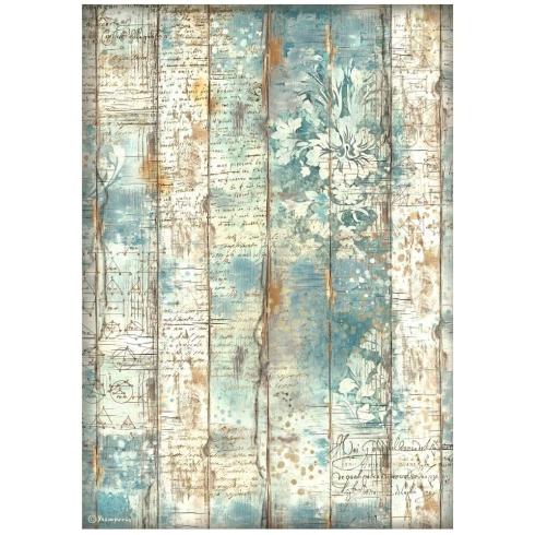 Stamperia - Decopatch Papier "Wood Background" Decoupage A4 - 6 Bogen  