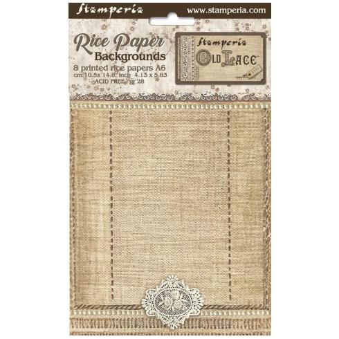 Stamperia - Decopatch Papier "Backgrounds" Decoupage A6 - 8 Bogen  